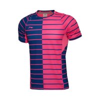 李宁2016夏季新款男装羽毛球速干比赛上衣短