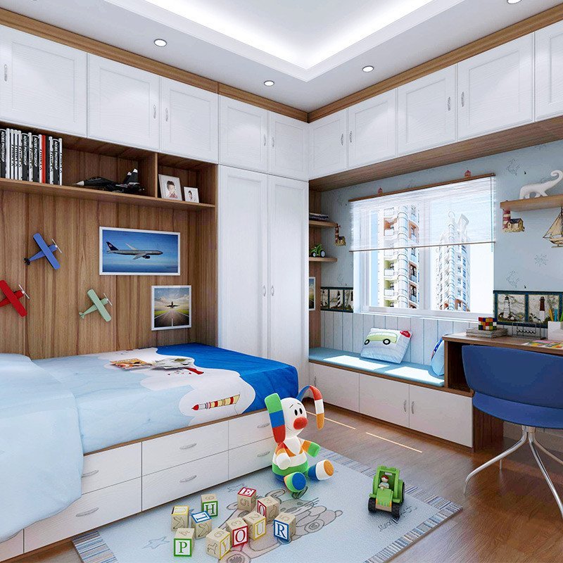 SOGAL索菲亚 衣柜 儿童房卧室套餐 地中海风