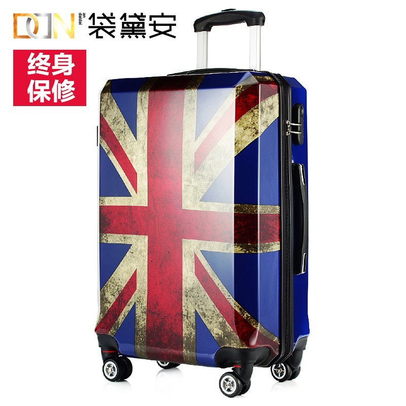 袋黛安英伦复古国旗拉杆箱登机箱万向轮旅行箱米字密码行李箱男女f