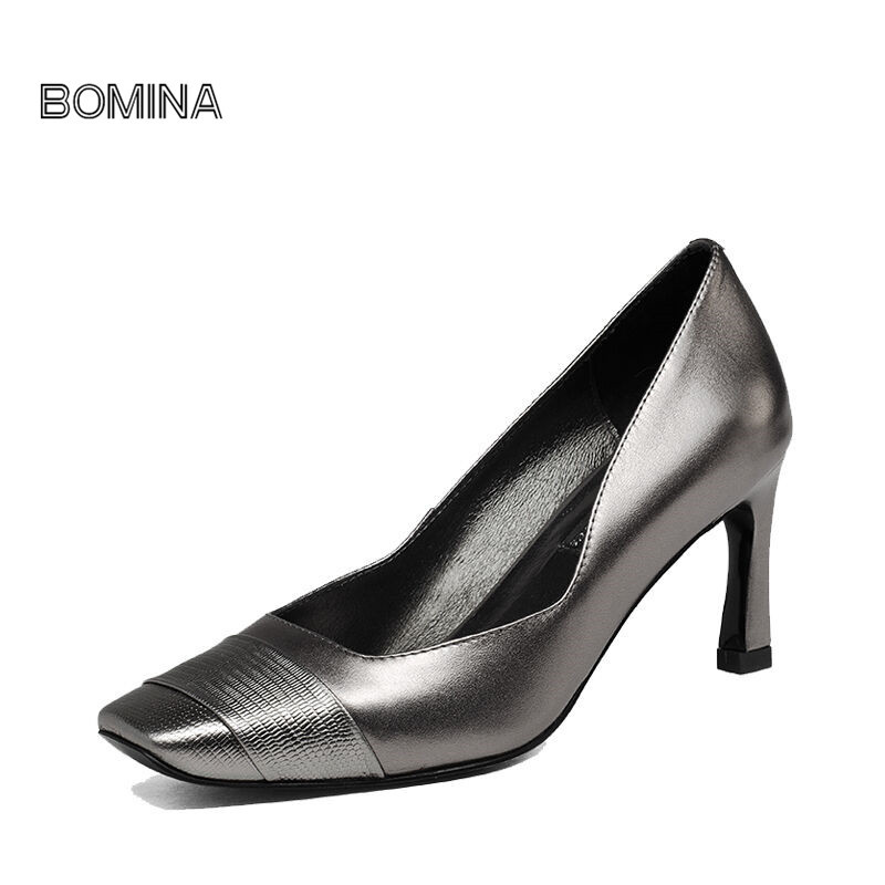 波迷娜 BOMINA2017秋冬新品女鞋高跟潮流单