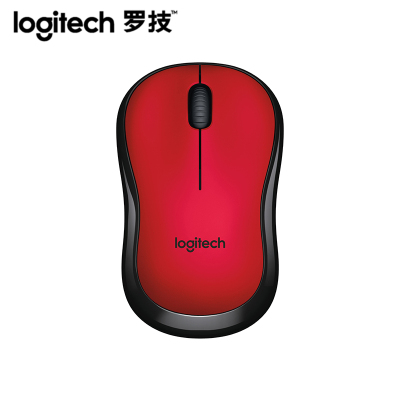 罗技（Logitech）M220 无线静音鼠标笔记本台式电脑无声M186升级版（红色）