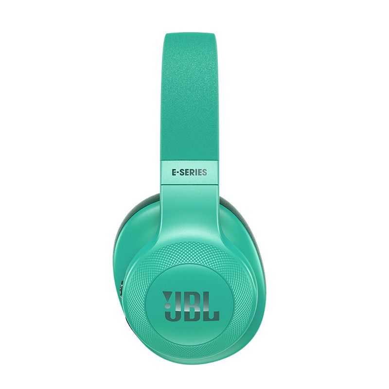 哈曼jbl蓝牙耳机 e55bt 创新设计 包耳式无线耳机 头戴式耳机 青色