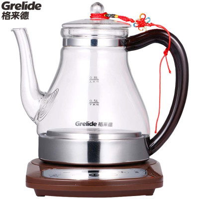 grelide/格来德 wkf-g308e 电热水壶 煮茶器 玻璃保温电茶壶 普洱茶壶