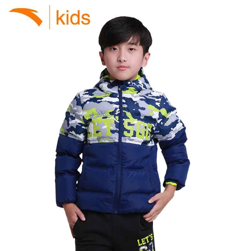 安踏童装儿童羽绒服2016冬新款男中大童羽绒