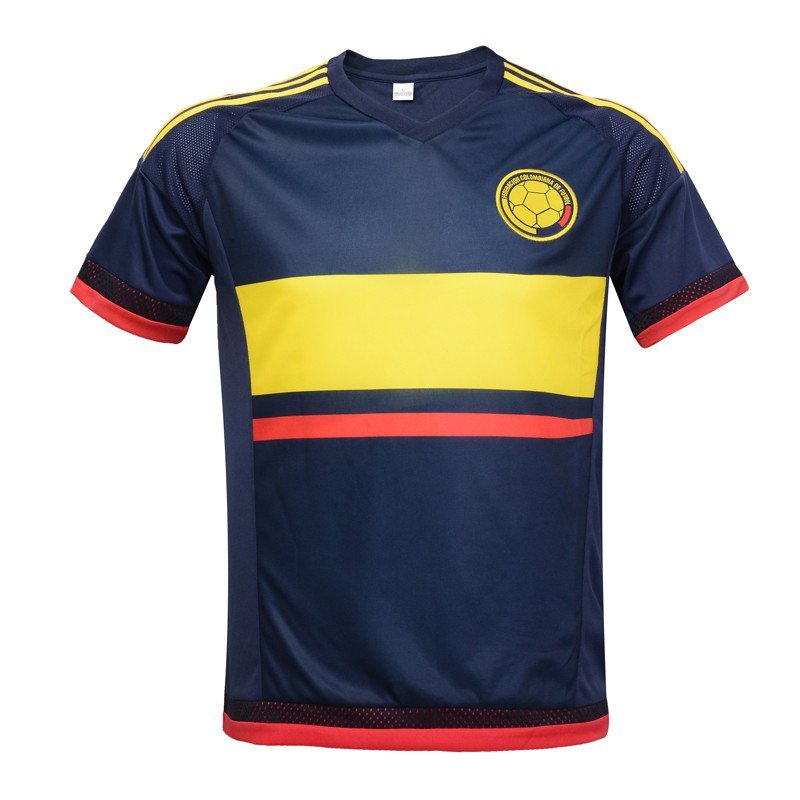 15-16曼城客场球衣巴塞罗那梅西内马尔红蓝两