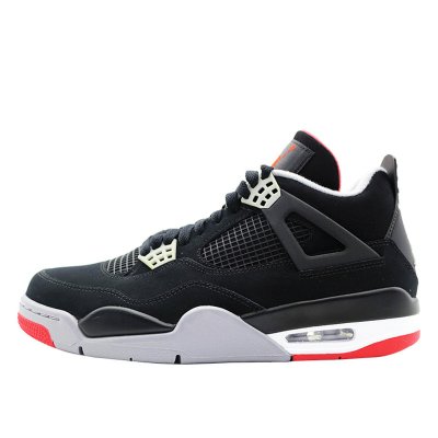 air jordan 4 iv bred aj4 乔4男女鞋 黑红 经典蓝球鞋 308497-089