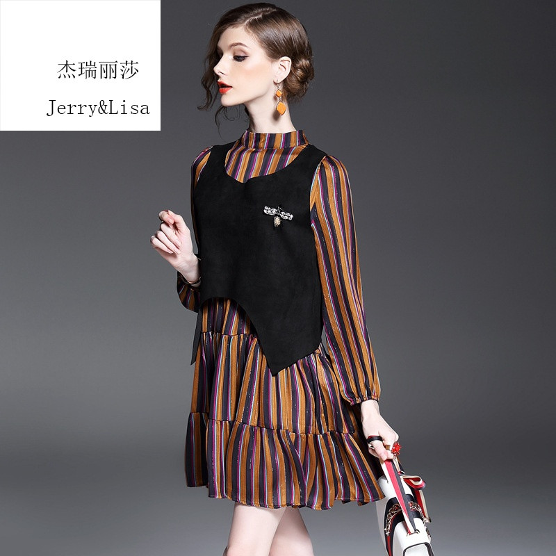 杰瑞丽莎 欧洲站2017春款女装新款女装长袖修