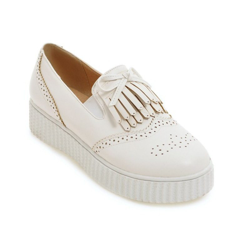 平底乐福鞋厚底懒人鞋女一脚蹬秋季小白鞋英伦