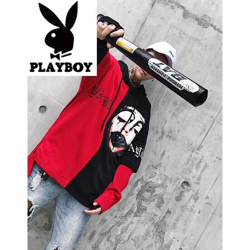 花花公子秋季权志龙同款卫衣男学生bf原宿风套