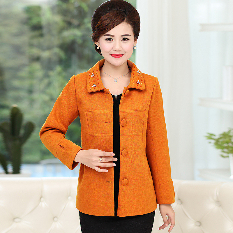 妈妈外套女40-50岁2017春装新款中老年春秋宽