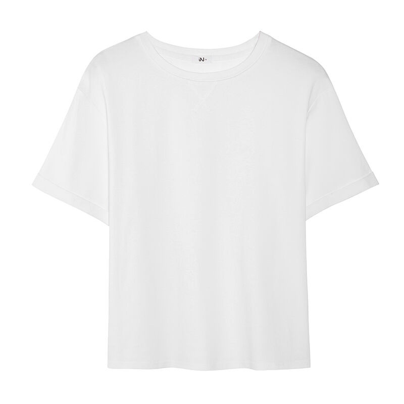Vanled新款纯白色宽松短袖T恤女夏装新款201