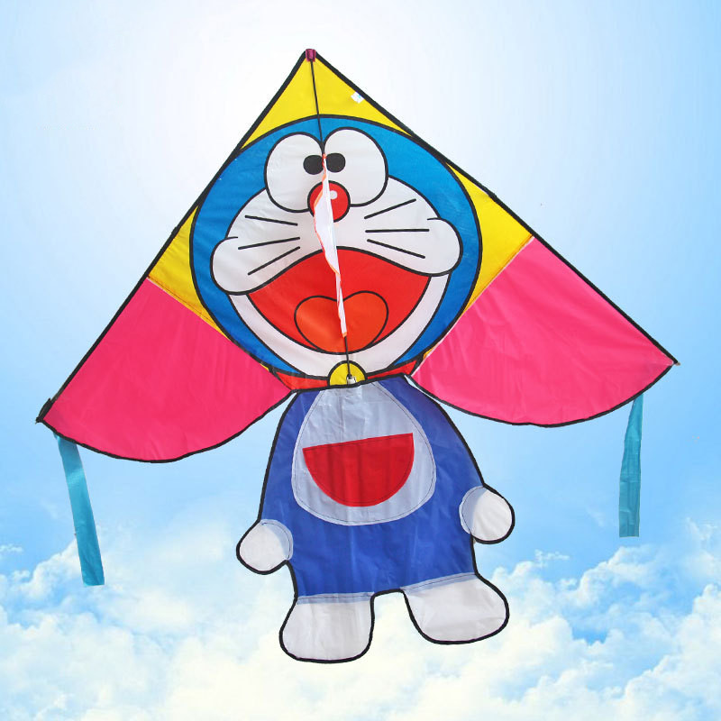 风筝 儿童卡通风筝 叮当猫风筝 机器猫三角好飞风筝