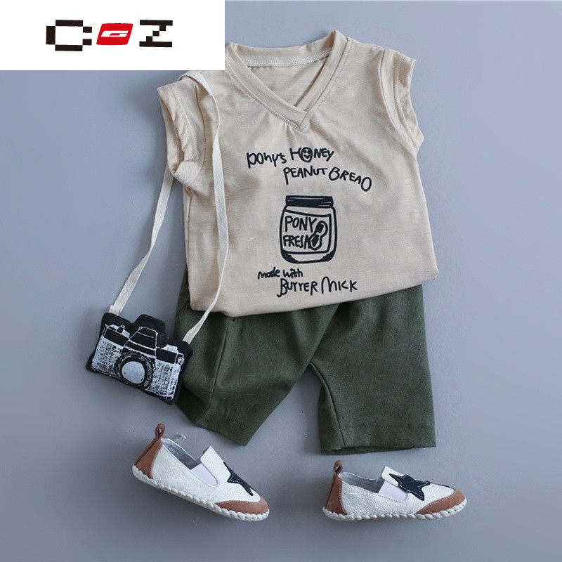 CZ潮流品牌新款男宝宝短袖T恤婴儿衣服夏季上