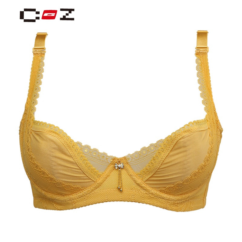 CZ潮流品牌纯色调整型女士内衣超薄透明胸罩