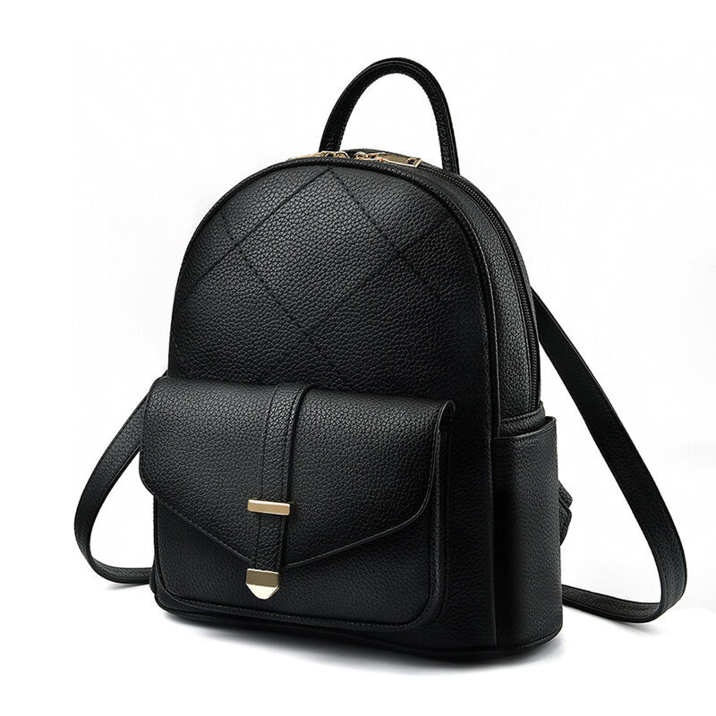 眙祥自营包包女式双肩包2017春新款PU学生书