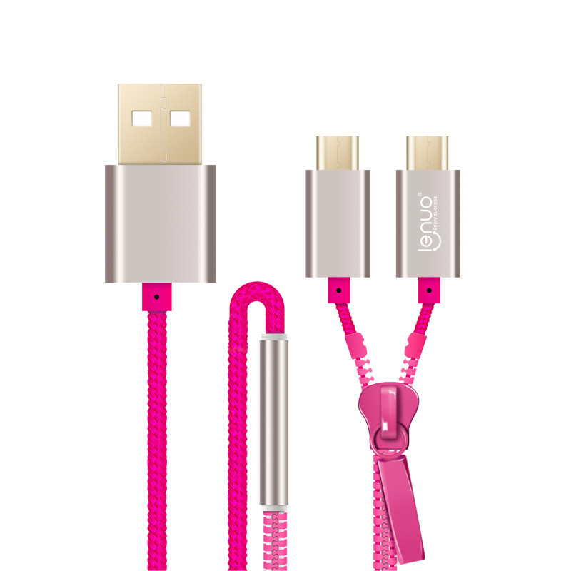 乐诺 EL-58 双安卓数据线USB充电线 适用于小