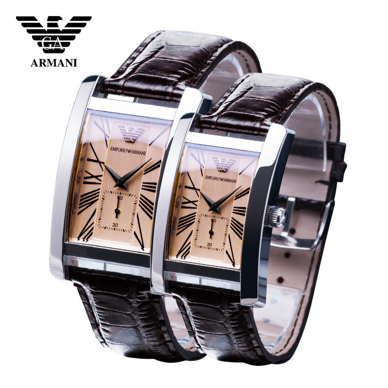 armani阿玛尼男表男士手表男士石英手表 腕表 情侣表对表 女士手表
