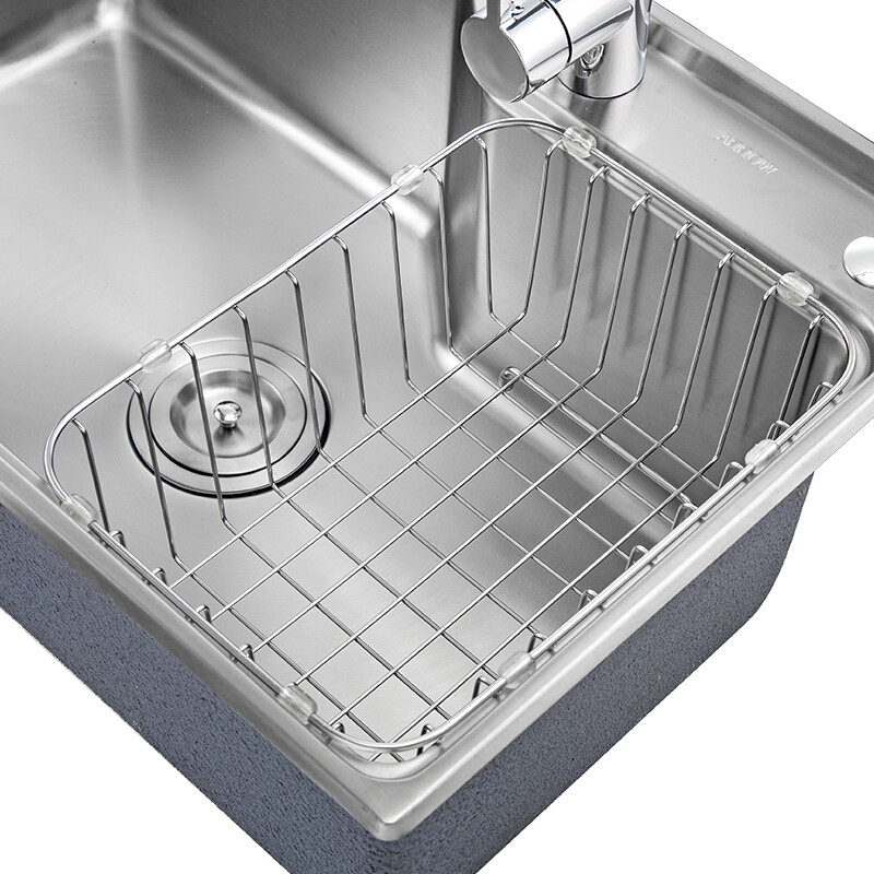 箭牌卫浴(arrow)不锈钢水槽大单槽厨房水池洗菜盆送沥水篮ae5502