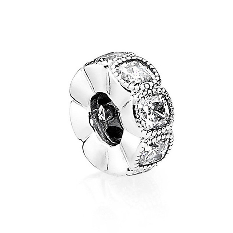 pandora 潘多拉 迷人的枕形切割宝石925银小串珠792027cz