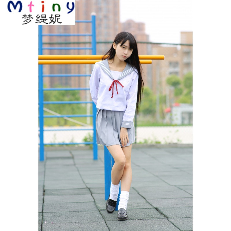 mtiny日系 校服学生装日韩班服女生夏季水手服 日本韩版学院风套装