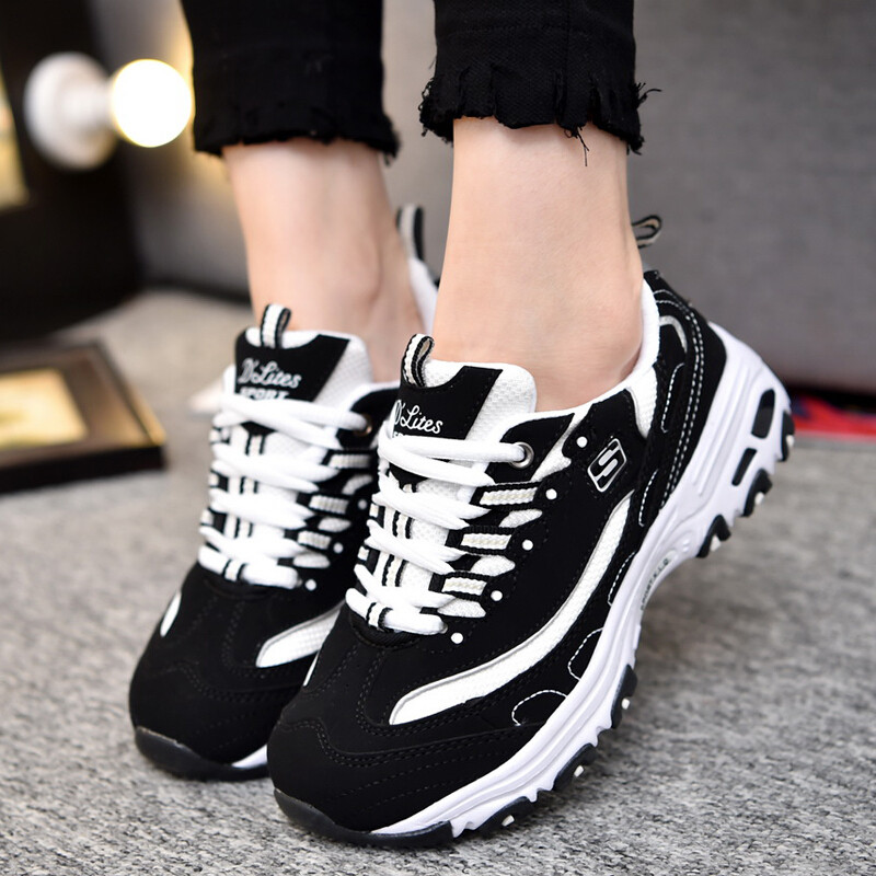 skechers斯凯奇新款女鞋休闲鞋运动鞋运动休闲d"lites