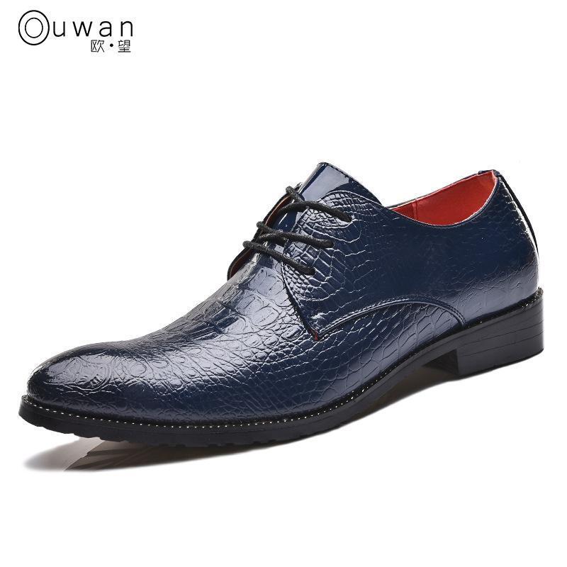 DILUAODILUAO2017秋冬季新款皮鞋男尖头青