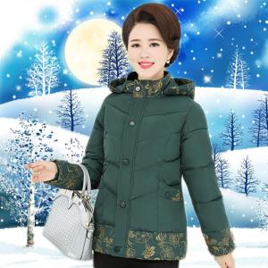 迪鲁奥(DILUAO)棉服2020年秋季冬妈妈装外套40-50-5短款女中老年