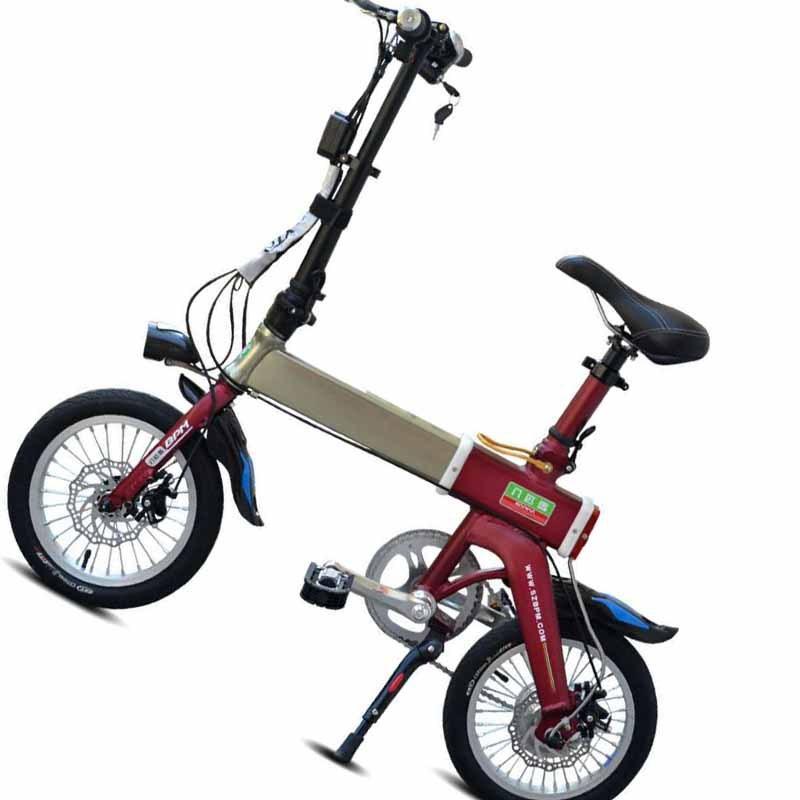 祥冠 户外运动14寸伸缩锂电折叠式电动自行车户外运动两个轮子的单车