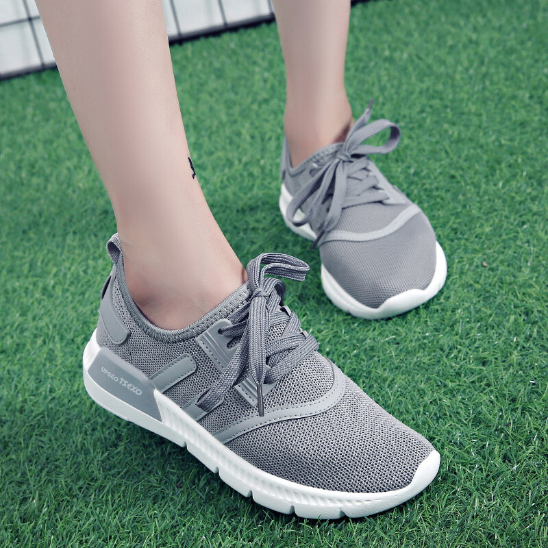 街拍拼色女士运动鞋2017新款韩版原宿防滑系