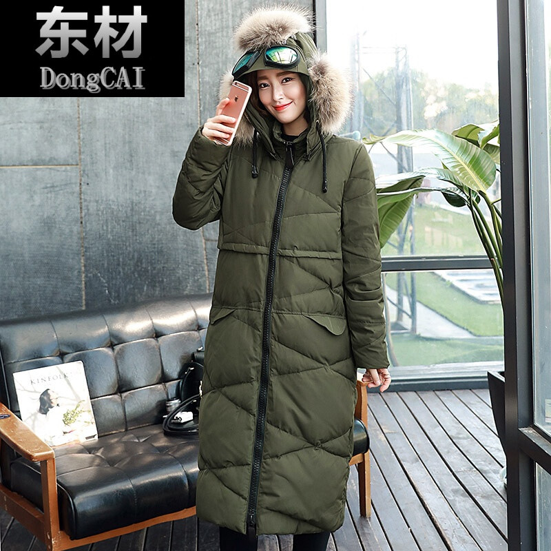 女装正品2017新款季女款羽绒服女中长款防寒