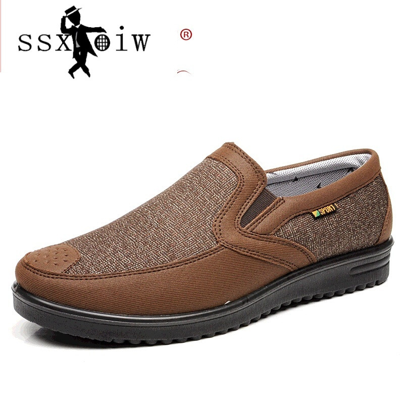 老人鞋男秋秋老北京布鞋男款单鞋中老年休闲鞋