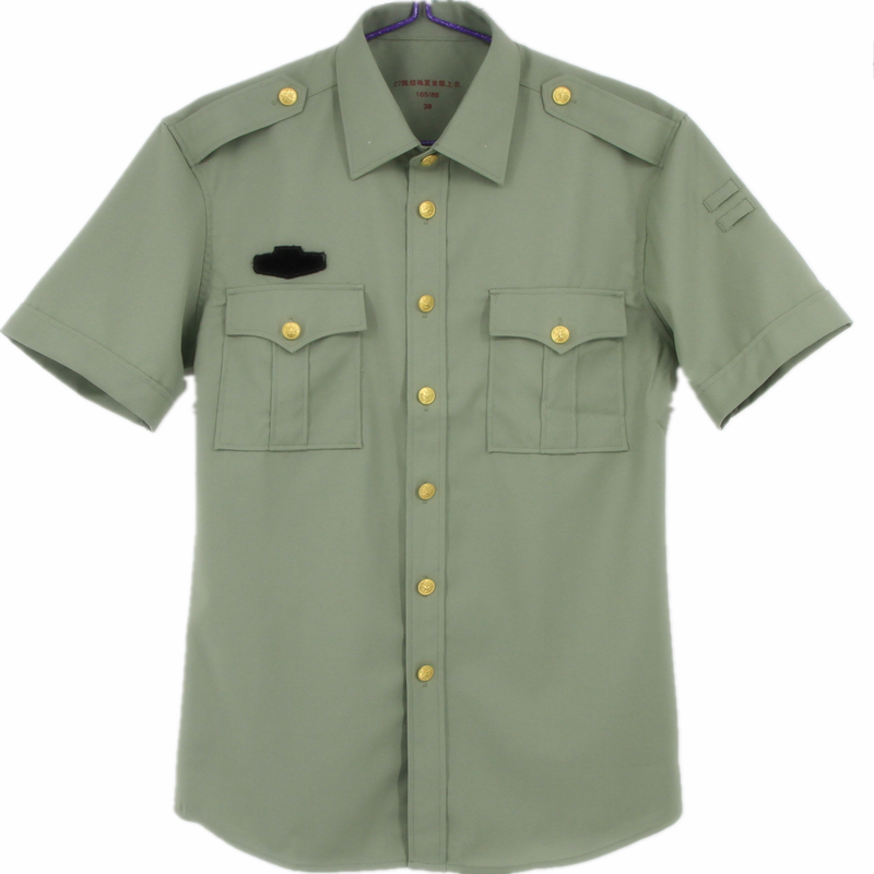 陆军短袖衬衣士兵士官干部长袖夏常服外衬衣衬衫07干部夏装常服