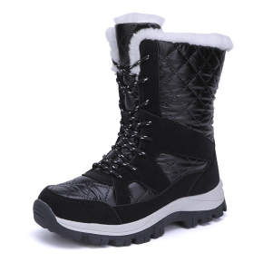 古达雪地靴女冬季保暖加绒加厚东北户外滑雪棉鞋