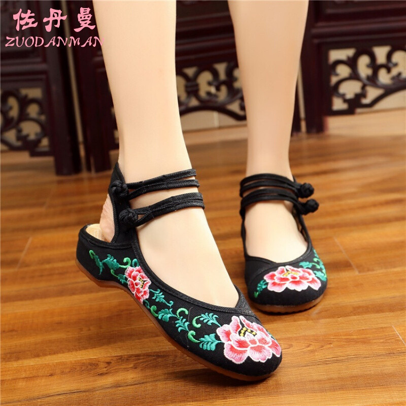 佐丹曼2017年春款新品雨霖霖牛筋加厚底民族