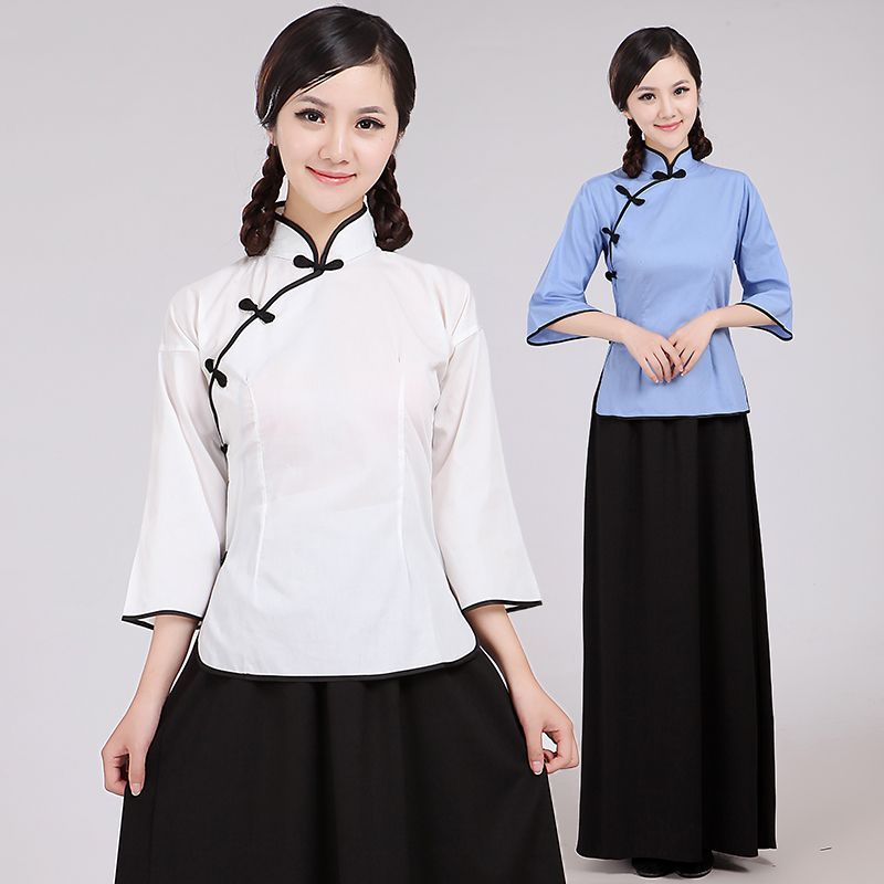 新款儿童成人民国学生装五四青年装毕业季班服民国服装裙合唱服中山装