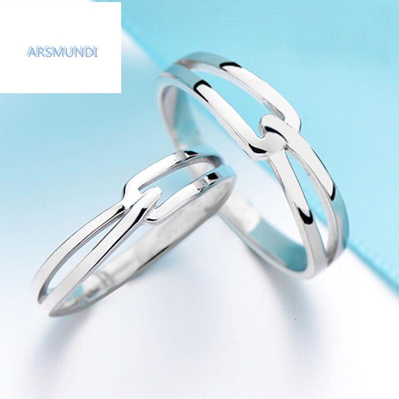 arsmundi时尚戒指 arsmundis925银饰品牵手情侣对戒指