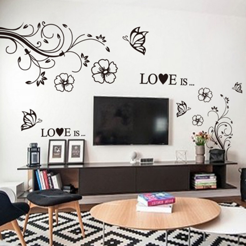客厅电视背景墙壁贴纸卧室房间墙纸贴画创意装饰可移除墙贴纸