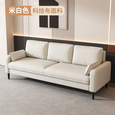 阿斯卡利(ASCARI)沙发小户型客厅卧室出租房公寓现代简约科技布双三人网红沙发