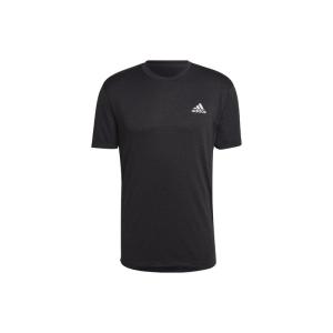 阿迪达斯adidas Logo印花运动健身吸湿排汗圆领T恤男款黑色4149743