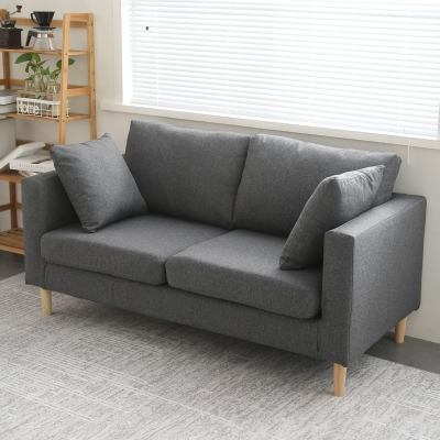 北欧简约现代布艺沙发法耐小客厅双人出租房小型小户型三人简易网红款