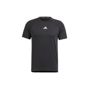阿迪达斯Adidas Gym+ Training Tee Logo印花圆领修身短袖T恤 男款 黑色 男款其他IP2310