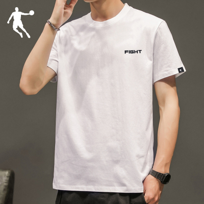 乔丹短袖T恤男2022春夏季新款官方白色宽松体恤男士健身运动上衣运动T恤