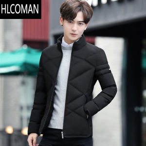 HLCOMAN冬季小码男士短款XS棉衣外套155小个子青年S修身韩版加厚立领棉袄