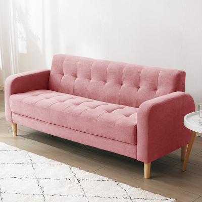 沙发小户型北欧客厅卧室双人闪电客布艺沙发简约现代出租房网红款小沙发