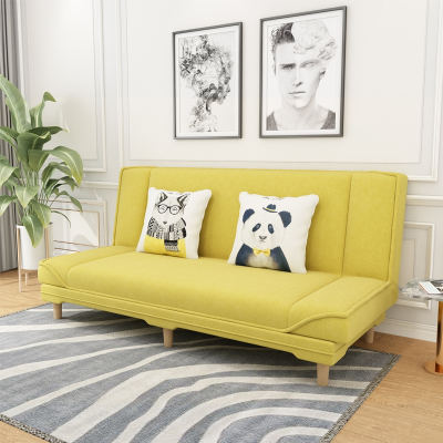 北欧布艺沙发闪电客可折叠多功能简易小户型客厅租房懒人沙发床两用单人