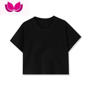 七斓紧身露脐短袖T恤2023年新款韩版修身显瘦辣妹短款印花上衣女