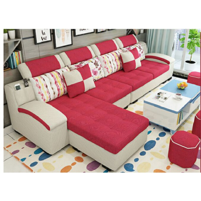 布艺沙发小户型现代简约可拆洗客厅家具整装组合三人科技乳胶沙发安心抵