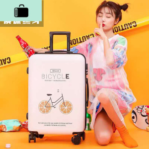 韩版行李箱女学生小清新卡通密码旅行拉杆箱20寸可爱网红ins新款NEW LAKE