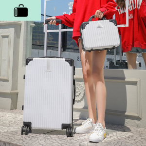 子母行李箱24寸学生拉杆箱男女旅行箱韩版密码箱包网红小型皮箱子NEW LAKE