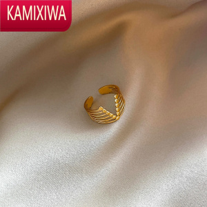 KAMIXIWA小众设计欧美戒指女网红名暖潮流指环开口可调节时尚气质中指食指